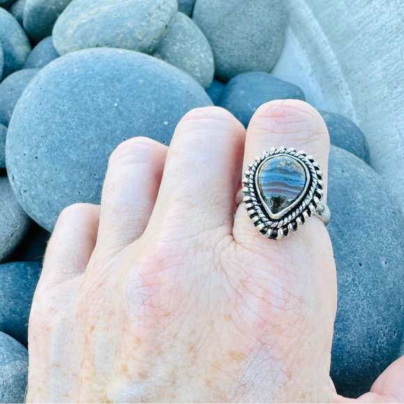 Sundance IRON TIGERS EYE ring sterling silver gemstone cats eye Quartz stone gem - Picture 8 of 9